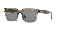 TOM FORD FT1162-K Black Shiny - Men Luxury Sunglasses, Grey Lens