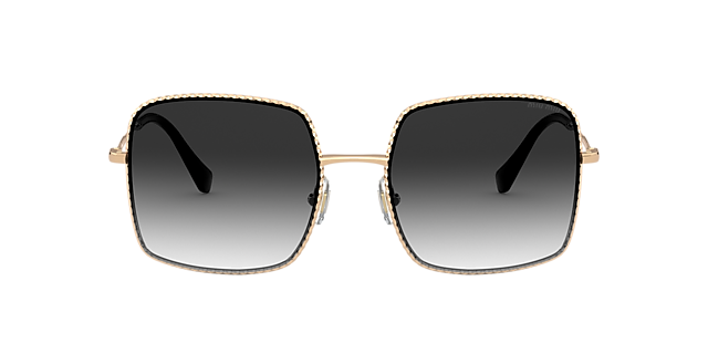 Miu Miu MU 61VS 56 Pink Gradient Grey & Pale Gold Sunglasses