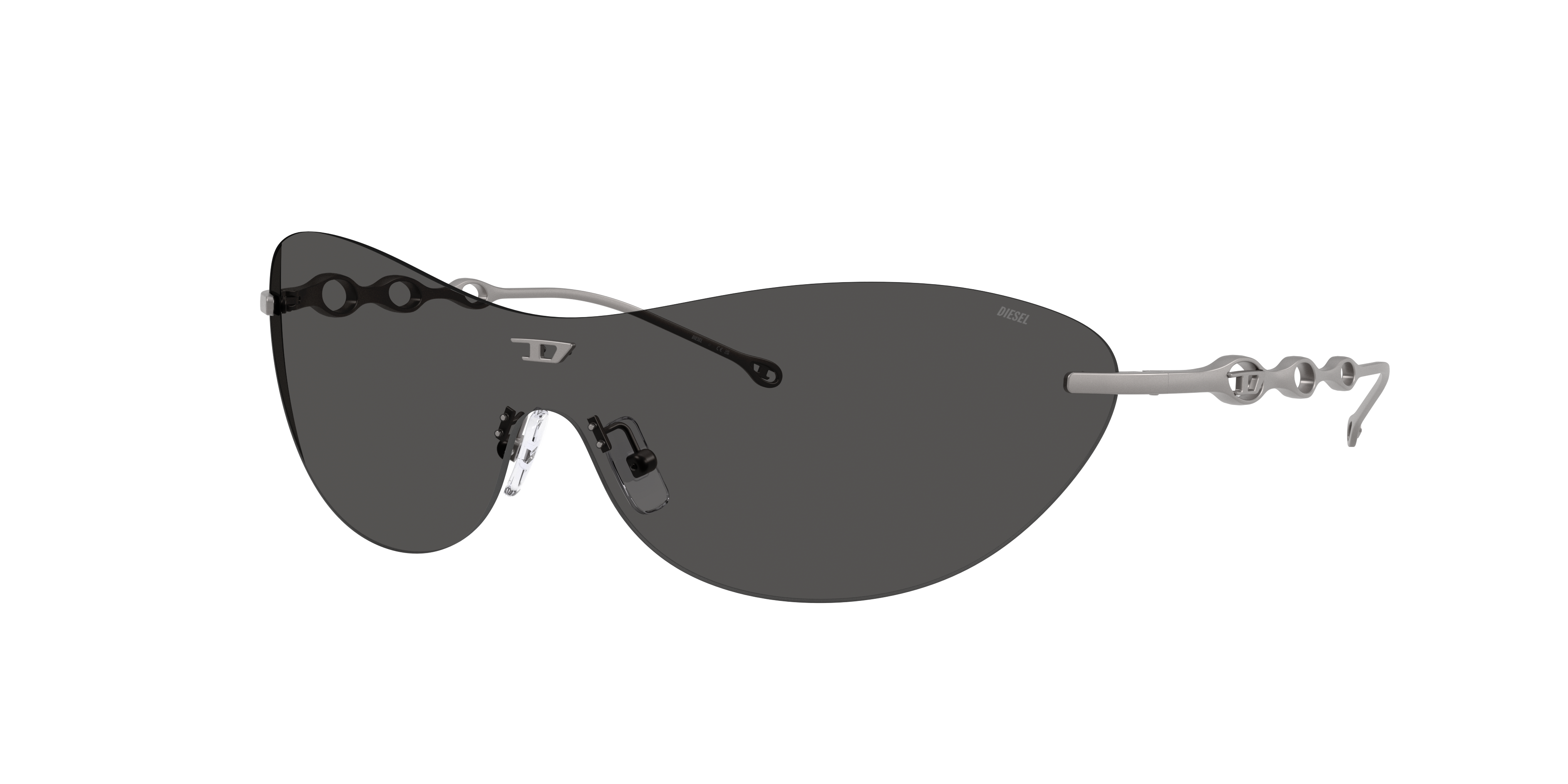 Diesel Unisex Sunglass Dl1006 In Dark Grey