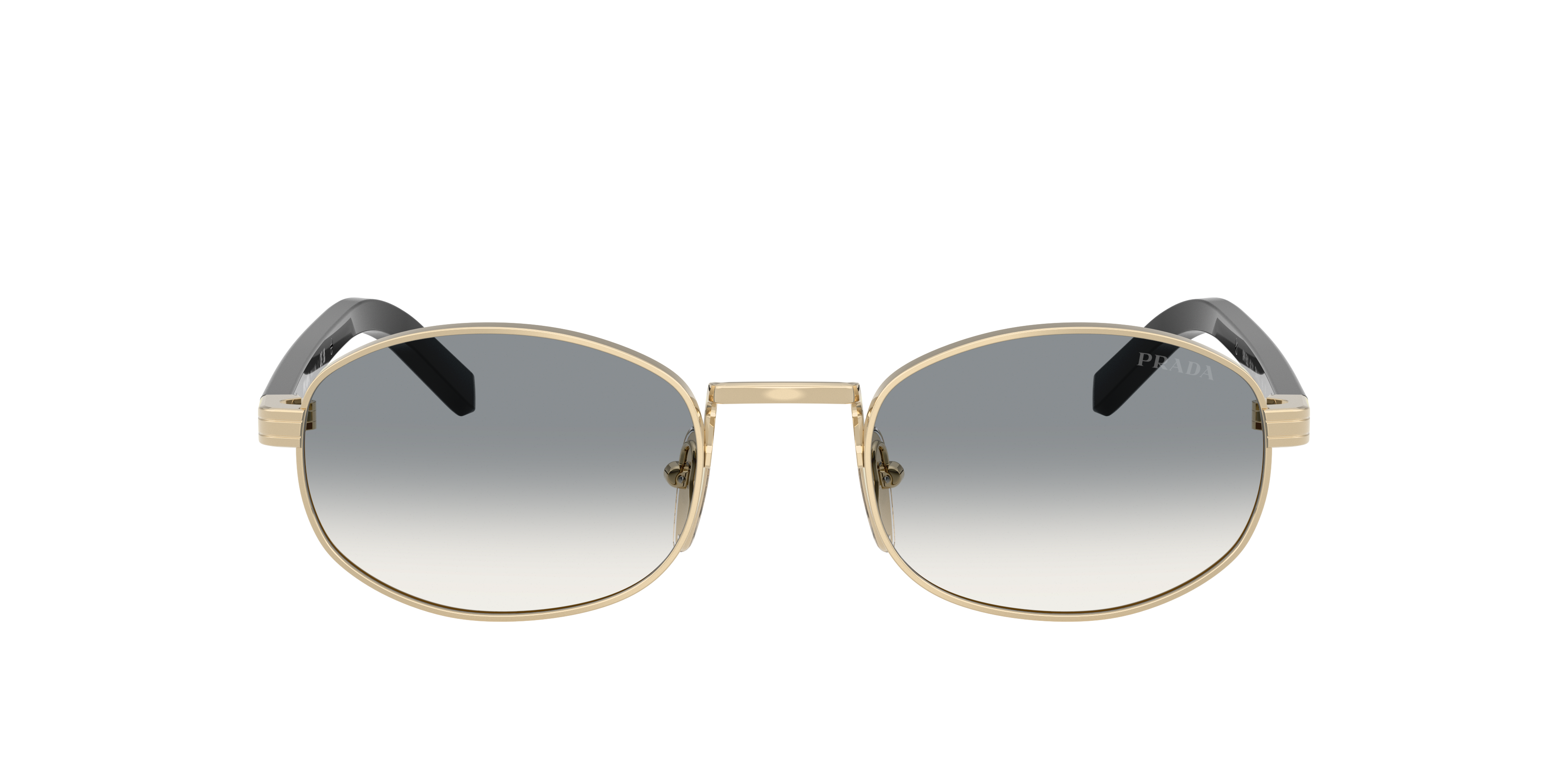 Prada Oval-frame Sunglasses In Grey Gradient