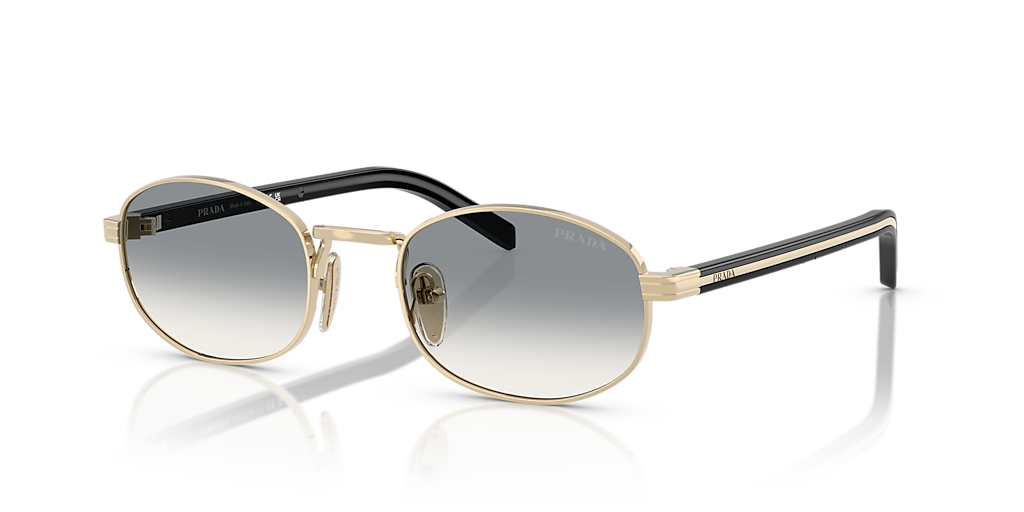 サングラス PRADA FW24 Prada - 0PR B53S - 1BC80K (0PR B53S 1BC80K) Prada PR B53S S (52 - 21) with Grey lenses and Gold frame