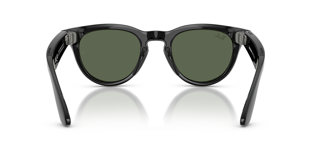 RW4013 Ray-Ban Meta Headliner Black - Unisex Sunglasses, G-15 Green Lens