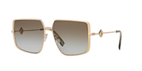 FENDI FE40148U Gold - Women Sunglasses, Green Gradient Lens