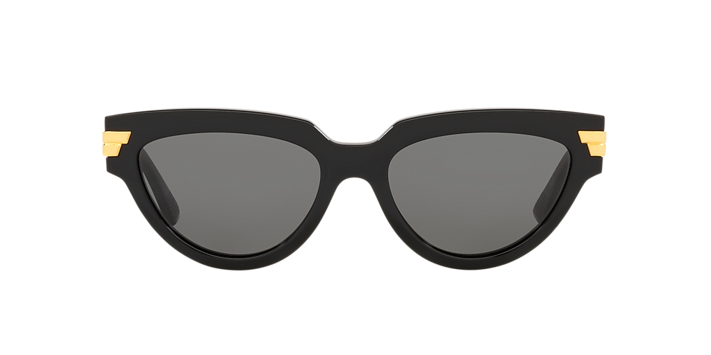 BOTTEGA VENETA BV1035S Black Shiny - Women Sunglasses, Grey Lens