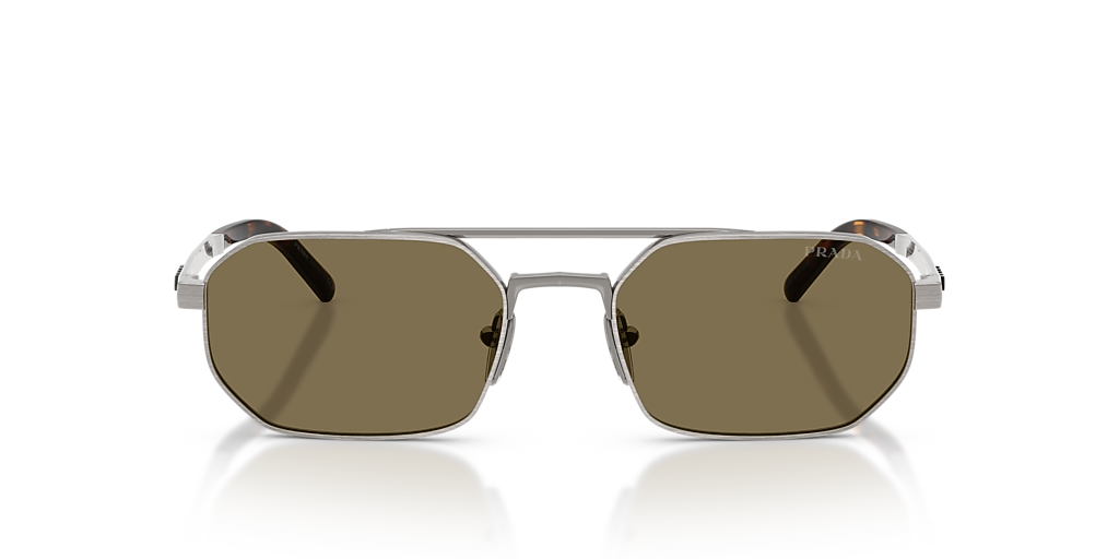 Prada PR D53S L (55 - 19) with Brown lenses and Grey frame  display picture 1