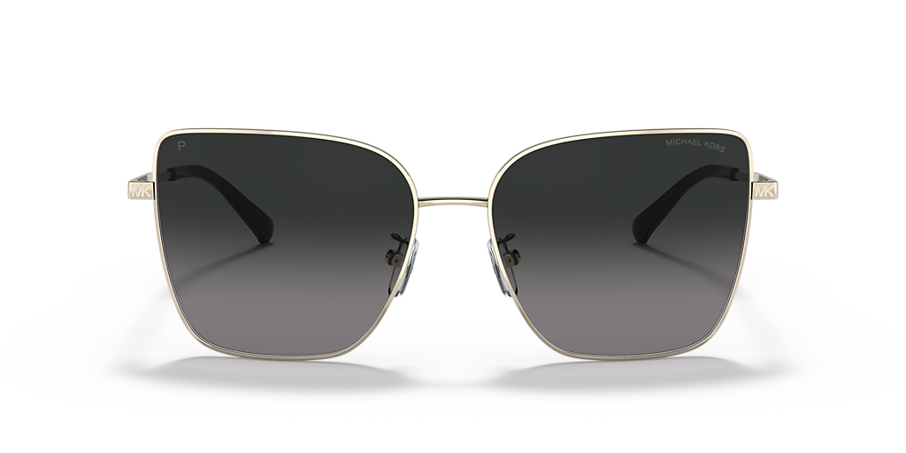 MICHAEL KORS MK1108 Bastia Light Gold - Women Sunglasses, Light Grey Gradient Polar Lens