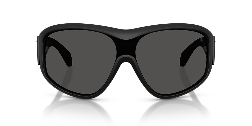 MONCLER ME8016U Thyra Matte Black - Unisex Sunglasses, Dark Grey Solid Lens