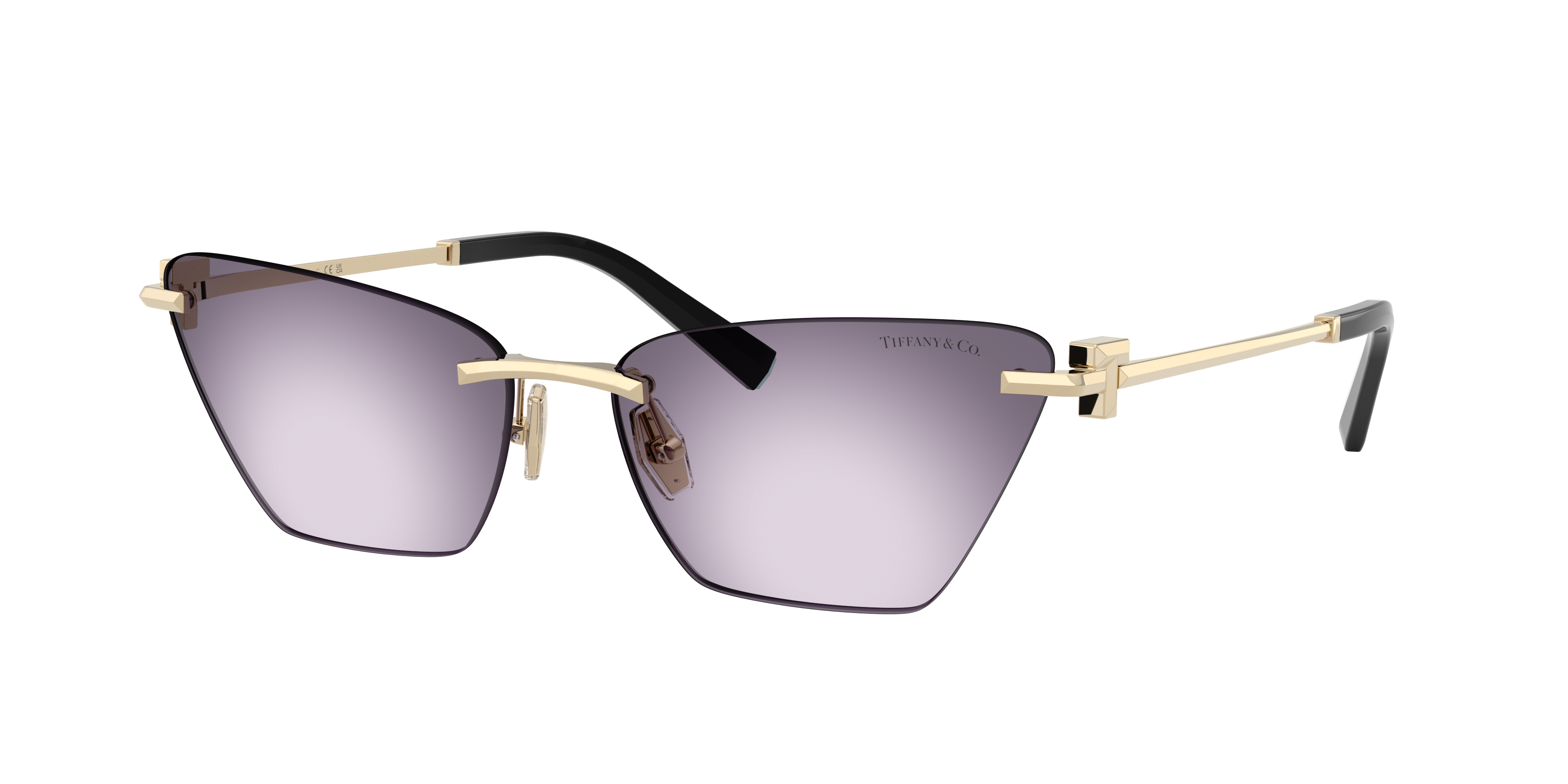 Tiffany & Co. Woman Sunglass TF3120 -  Frame color: Pale Gold, Lens color: Violet