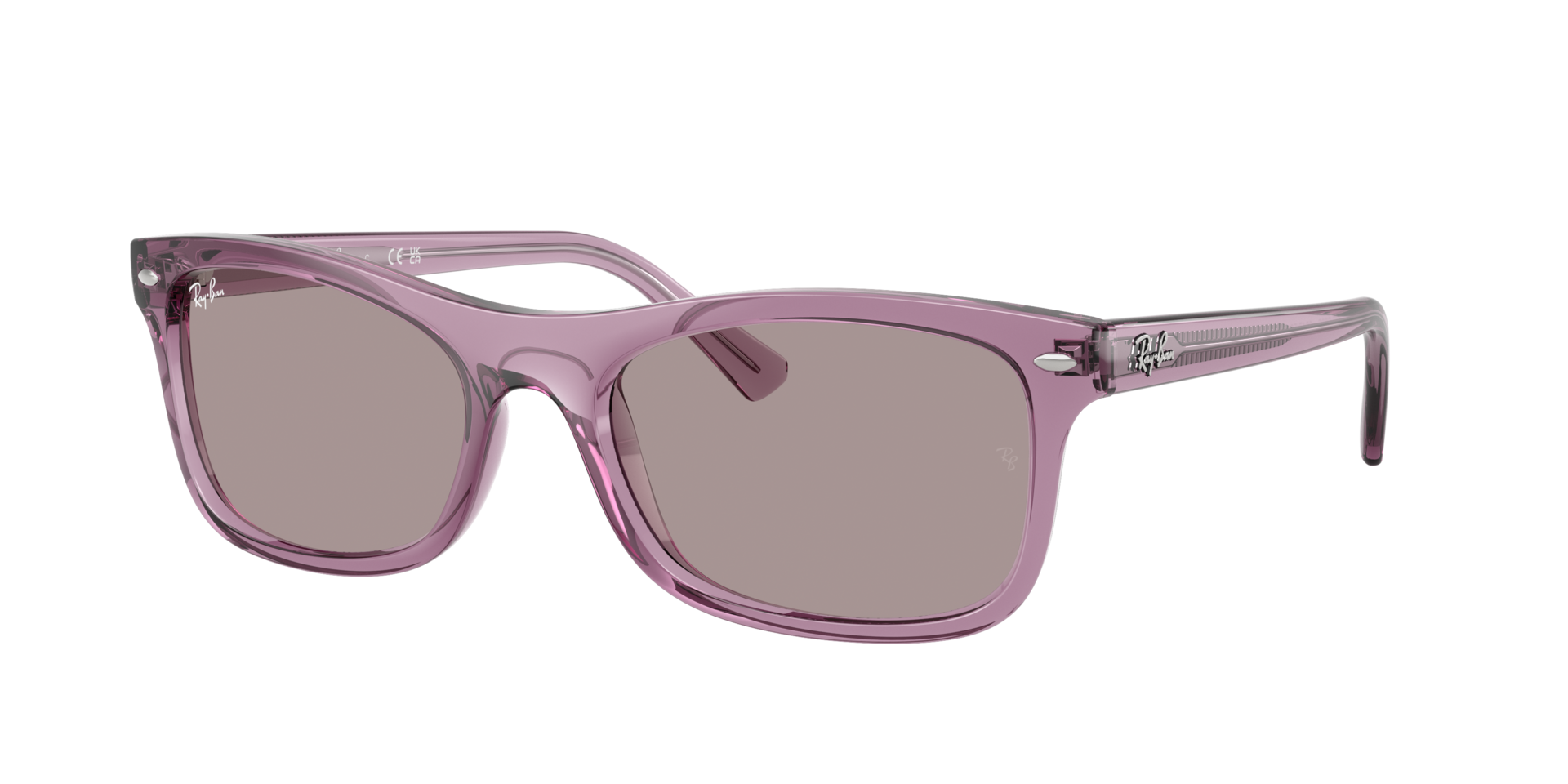 Ray-Ban Unisex Sunglass RB2226 - Frame color: Transparent Violet, Lens color: Violet