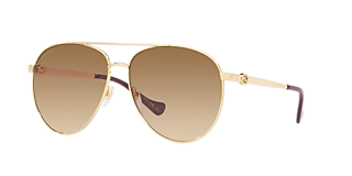 Gucci GG1579S S (53 - 22) with Brown lenses and Pink frame