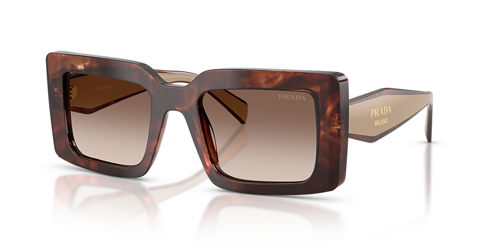 Prada PR D01S M (52 - 21) with Brown lenses and Tortoise 