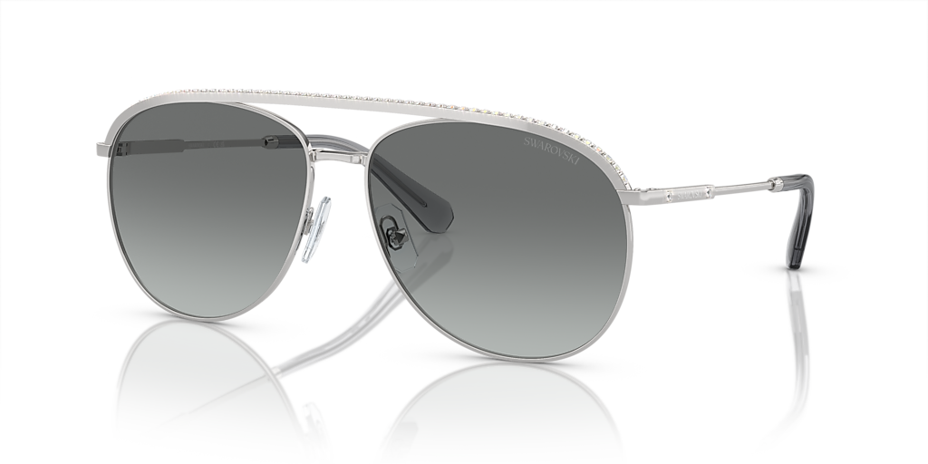 Swarovski SK7005 L (58 - 15) with Grey lenses and Silver frame