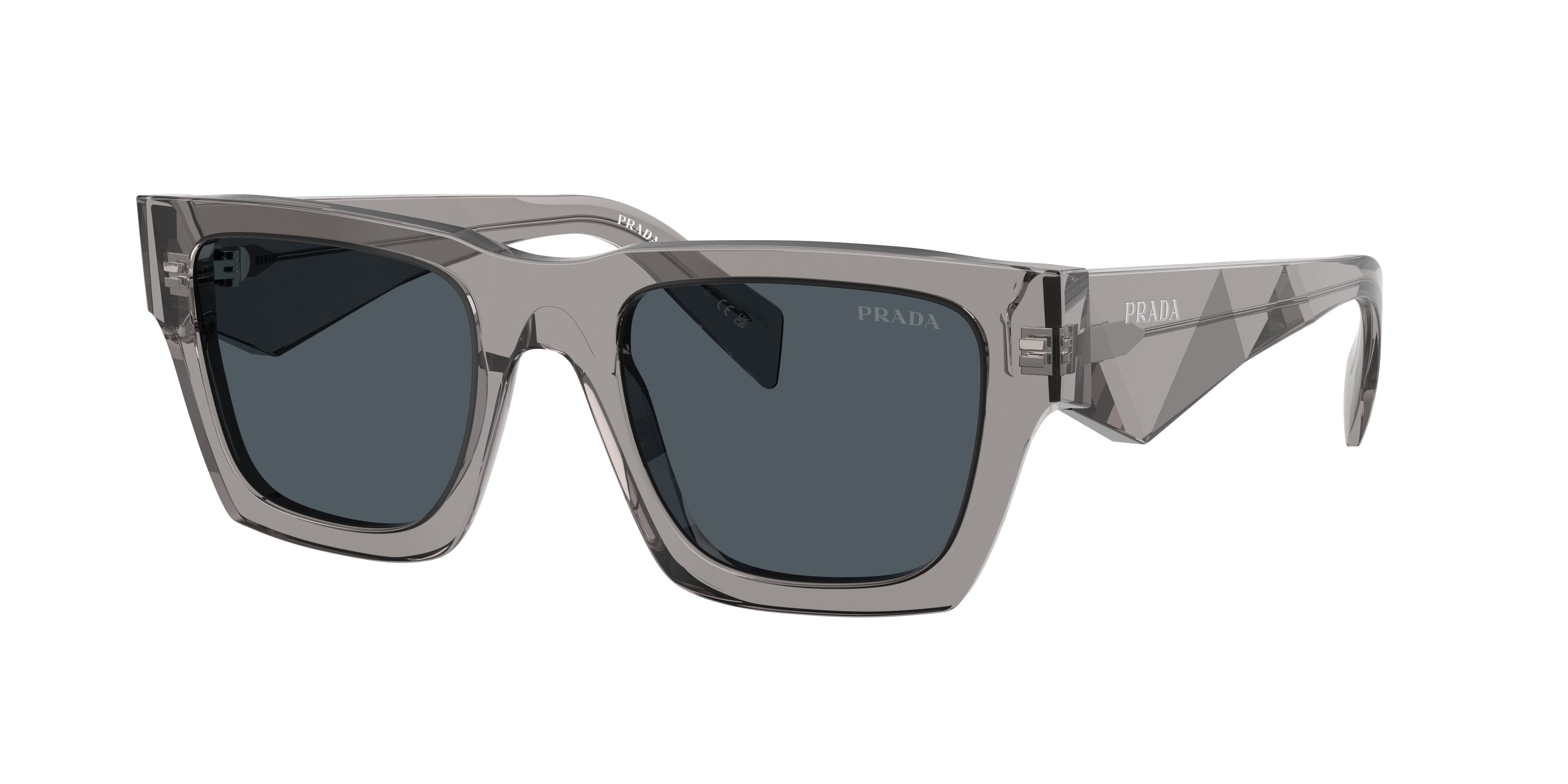 Prada Man Sunglasses Pr 10zs In Dark Grey