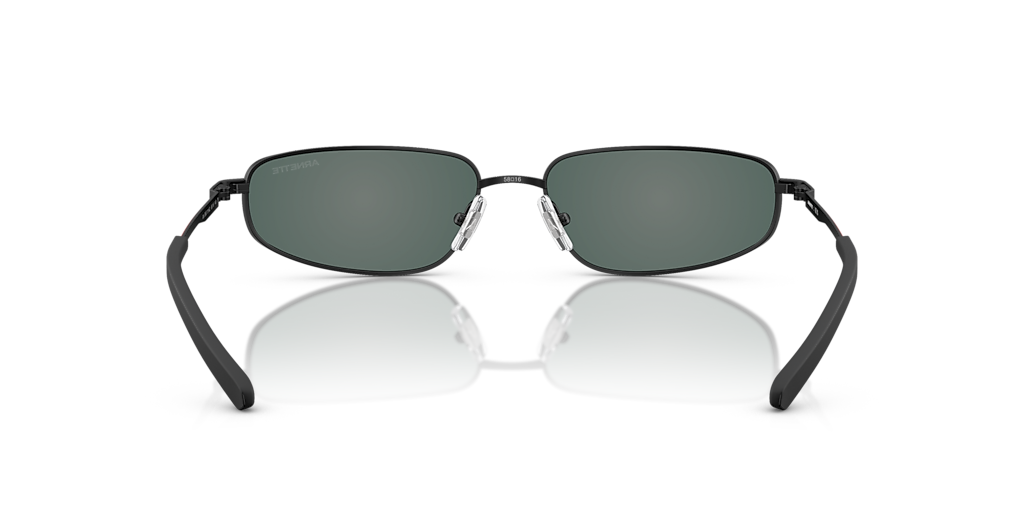 ARNETTE AN3092 Narro Matte Black - Men Sunglasses, Grey Mirror Orange/Yellow Lens