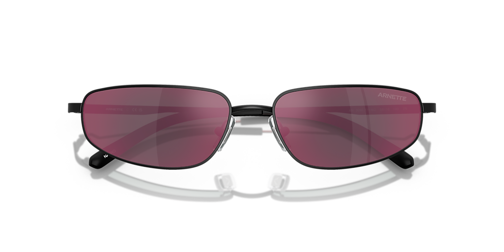 ARNETTE AN3092 Narro Matte Black - Men Sunglasses, Grey Mirror Orange/Yellow Lens