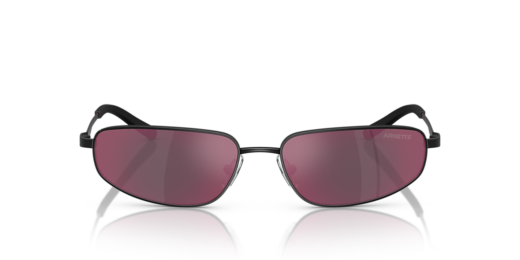 ARNETTE AN3092 Narro Matte Black - Men Sunglasses, Grey Mirror Orange/Yellow Lens
