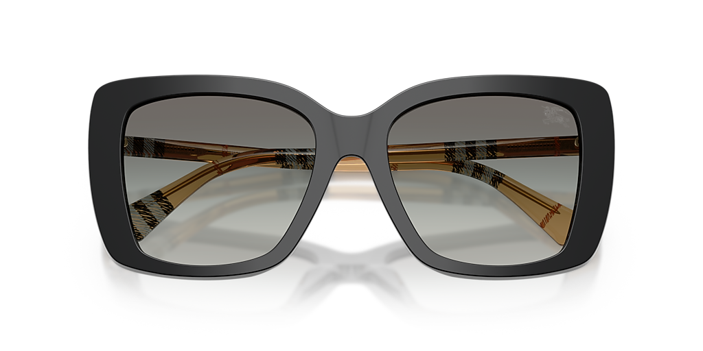 Burberry BE4456 M (54 - 18) with Grey lenses and Black frame