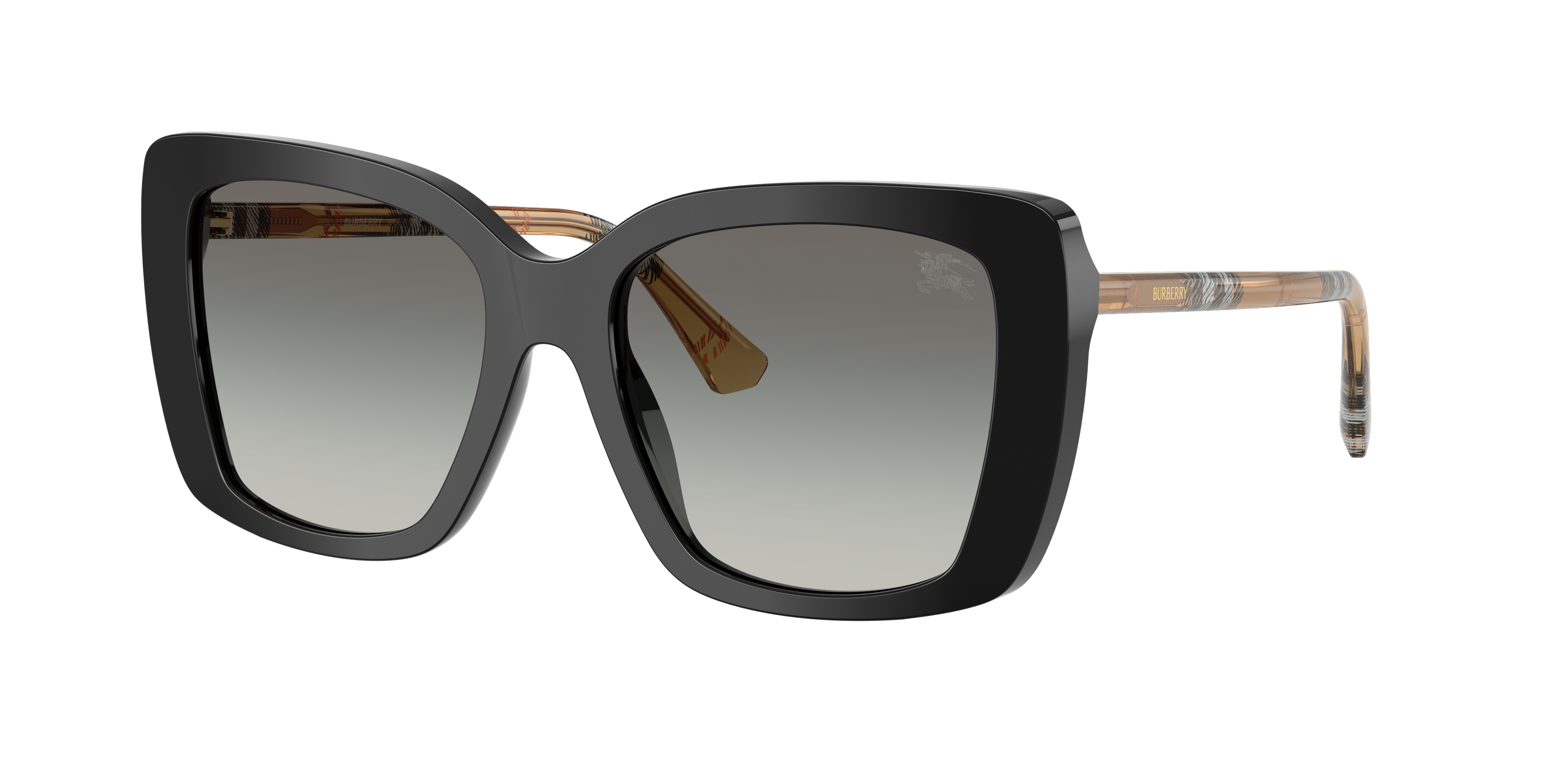 Burberry Square-frame Sunglasses In Black