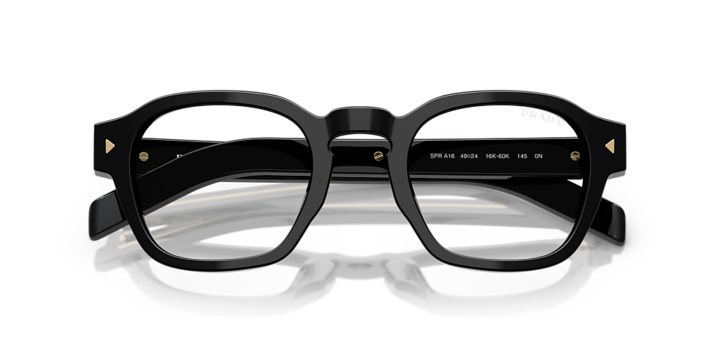 Prada PR A16S M (49 - 24) with Transparent lenses and Black  display picture 2
