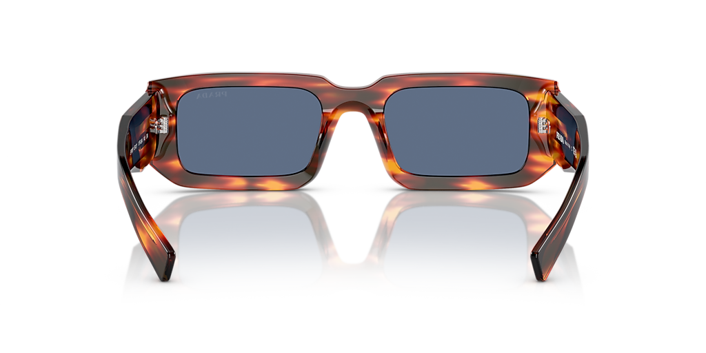 PRADA PR 06YS Black/White - Men Luxury Sunglasses, Dark Grey Lens