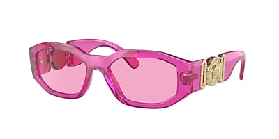 Versace VE4361 Biggie 53 Dunkelgrau & Schwarz Sunglasses 