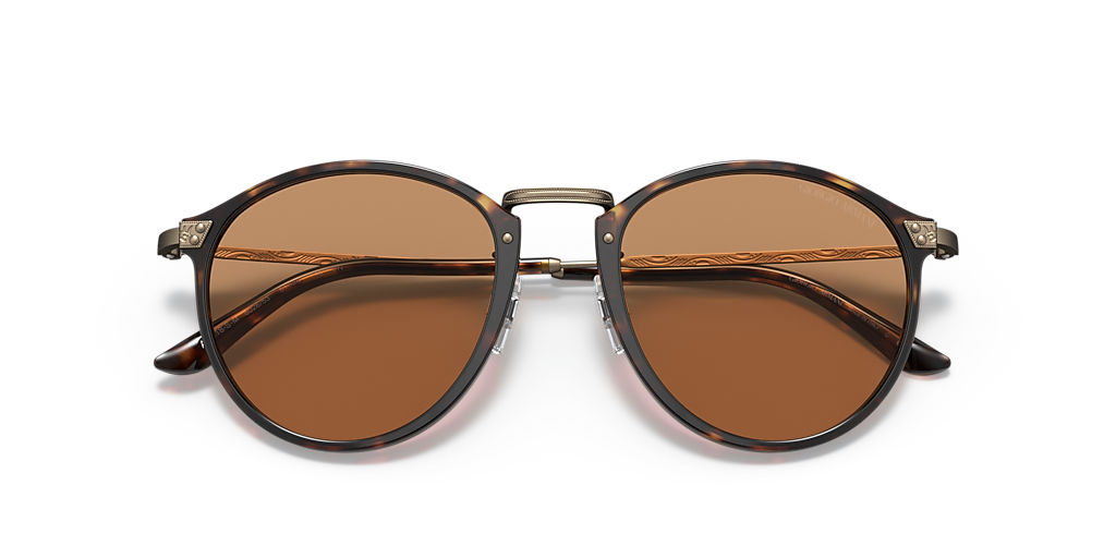 Giorgio Armani Tortoise Shell Sunglasses Giorgio Armani 820 107 Round Tortoise Shell Sunglasses main image 4