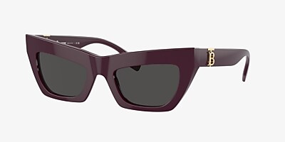 Burberry BE4405 51 Grigio dunkel & Bordeaux Sunglasses | Sunglass 