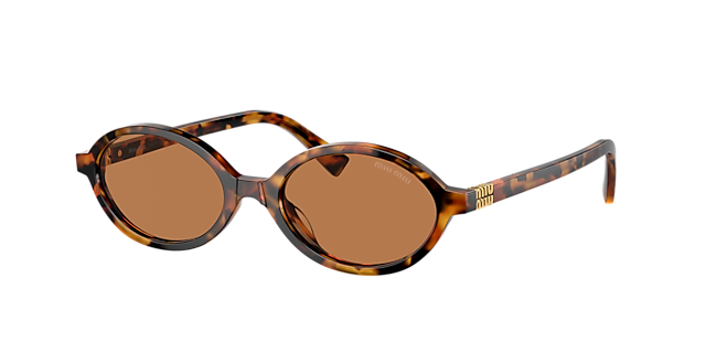 Miu Miu MU 04ZS 50 Bordeaux & Honey Havana Sunglasses | Sunglass  