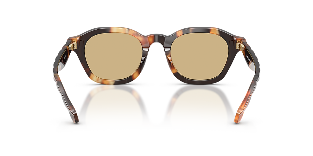 Tory Burch Multicolor Tortoiseshell Round Sunglasses with Brown Lenses Tory Burch TY7235D S (48 - 21) with Yellow lenses and  main image 3