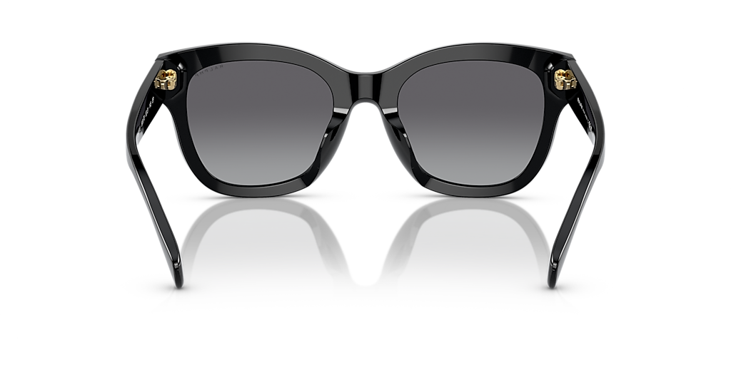 RALPH RA5301U Shiny Black - Woman Sunglasses, Gradient Polarized Grey Lens