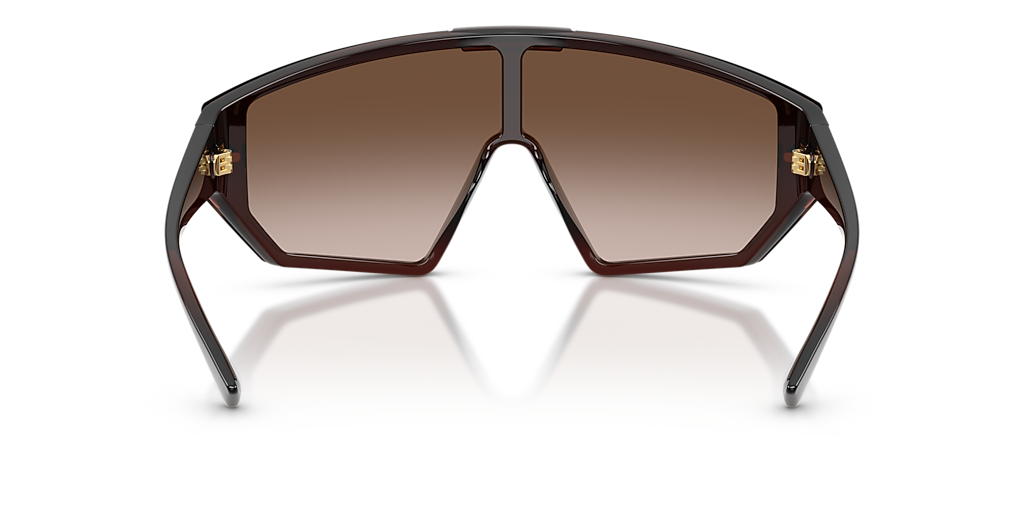 VERSACE VE4461 Transparent Brown - Men Luxury Sunglasses, Brown Gradient Lens