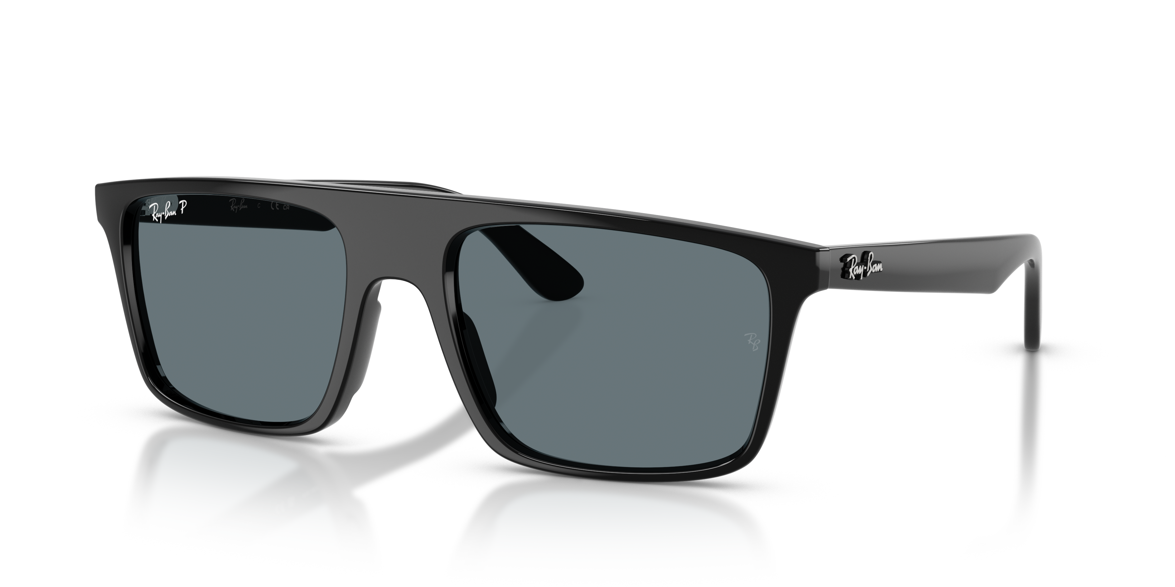 Ray-Ban RB2222 XL (57 - 20) with Blue lenses and Black frame