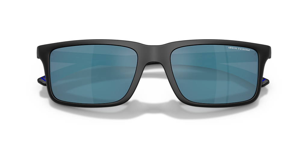 Armani Exchange AX4157SU L (57 - 19) with Blue lenses and Black