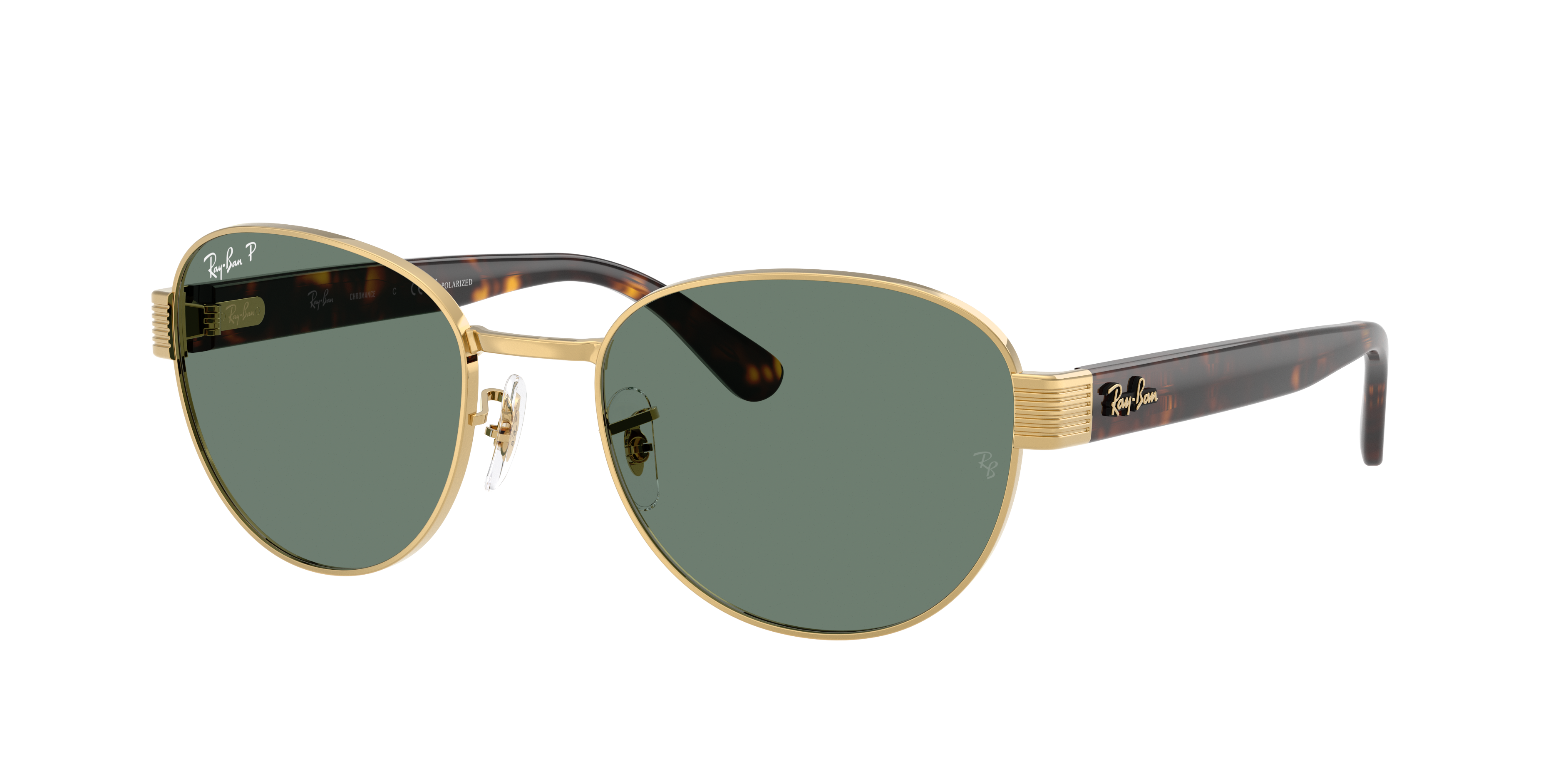 Ray-Ban Unisex Sunglass RB3766 Polarized+ Lenses -  Frame color: Arista Gold, Lens color: Polarised+ Grey