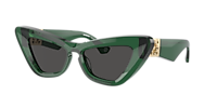 BURBERRY BE4421U Dark Havana - Women Luxury Sunglasses, Dark Grey Lens