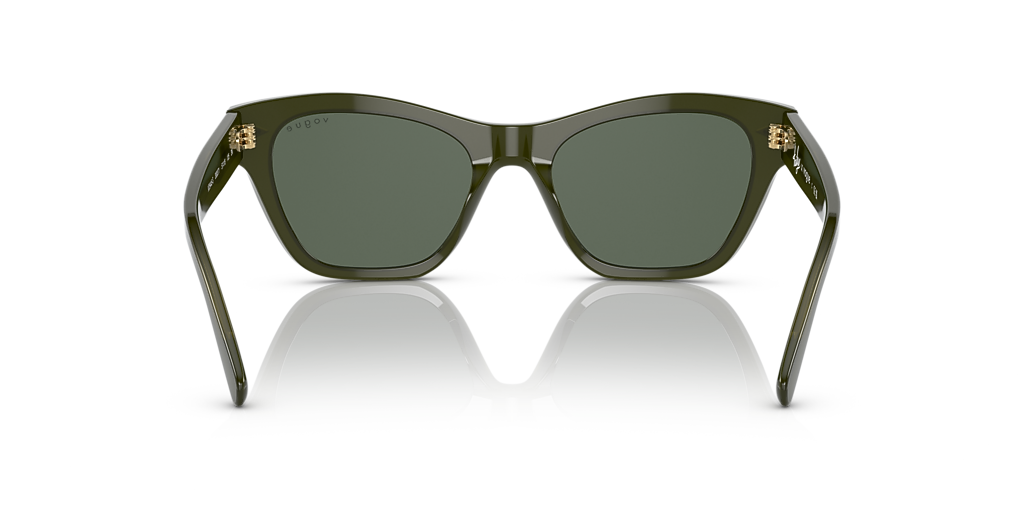 Vogue Dark Green Slim Cat-Eye Sunglasses Vogue GIGI HADID VO5211S 2073/2 54M Tortoise Brown/Dark  main image 2