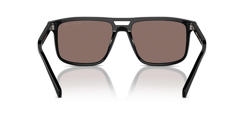 PRADA PR A22S Black - Men Luxury Sunglasses, Polar Brown Lens