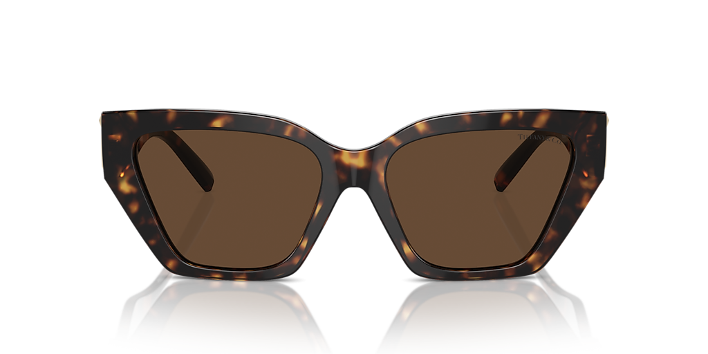 TIFFANY & CO. TF4218F Havana - Women Luxury Sunglasses, Light Brown Lens