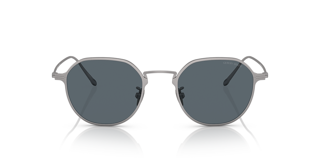 GIORGIO ARMANI AR6138T Matte Gunmetal - Men Sunglasses, Blue Lens