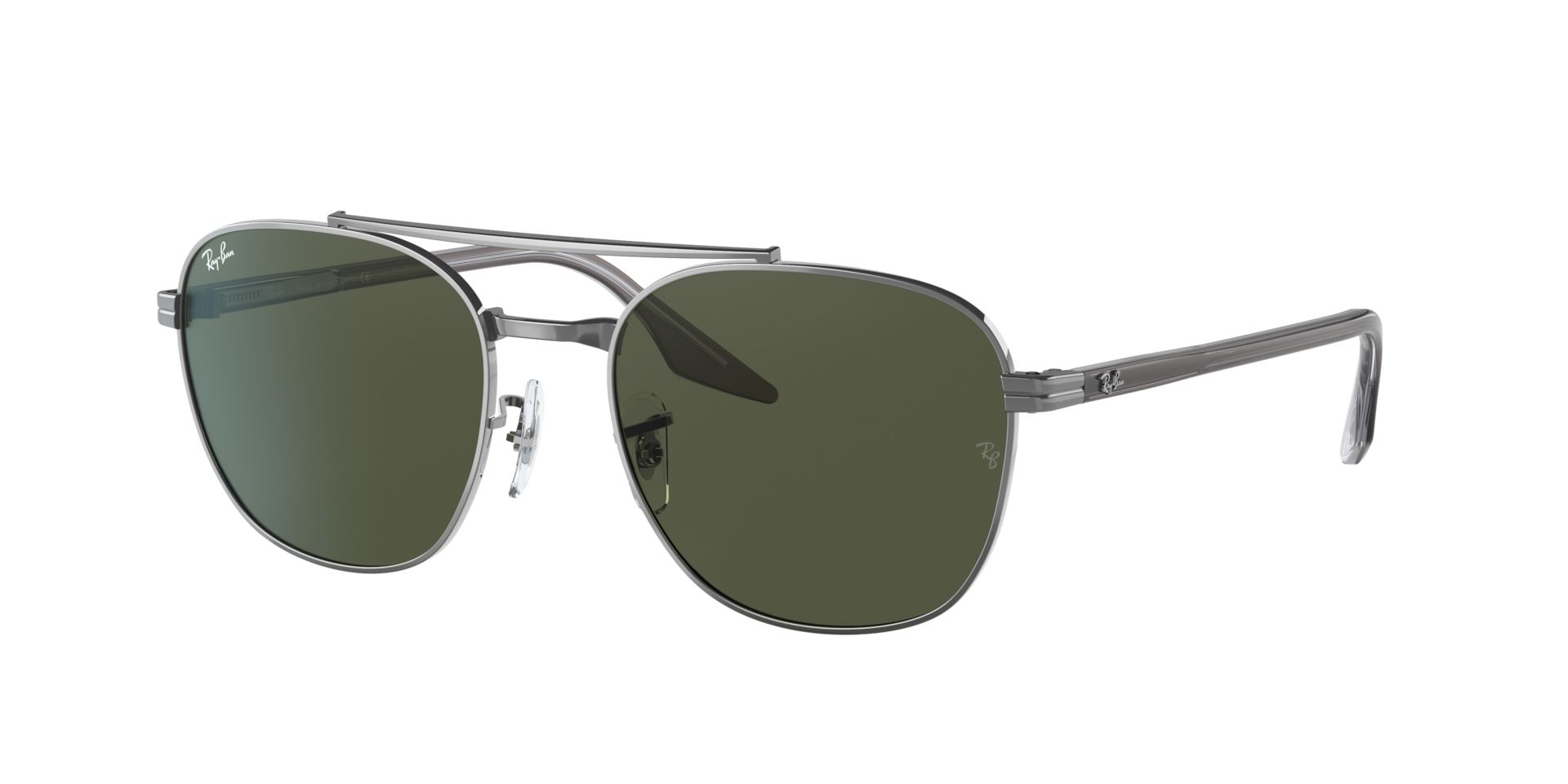 Ray-Ban Unisex Sunglass RB3688 -  Frame color: Gunmetal, Lens color: Green