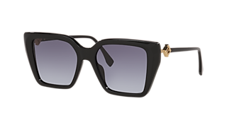 Fendi FE40078I XS (51 - 20) with Blue lenses and Black frame