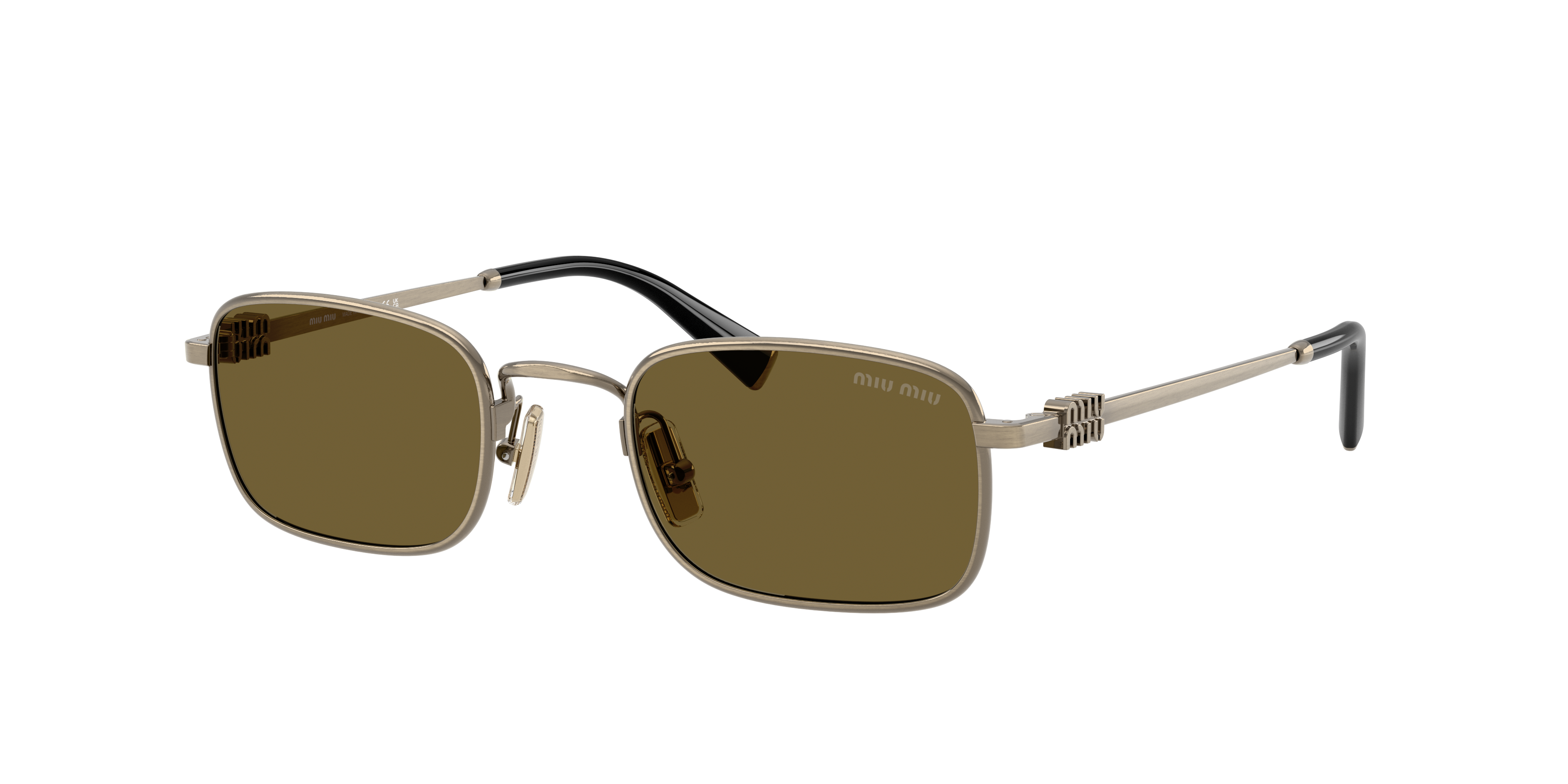 Miu Miu MU A53S S (49 - 22) with Brown lenses and Gold frame