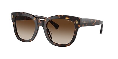 Ralph RA5301U 52 Gradient Brown & Beige On Milky Beige Sunglasses 