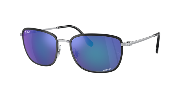 Ray-Ban RB3705 Chromance 57 Grey & Gunmetal Polarized Sunglasses  