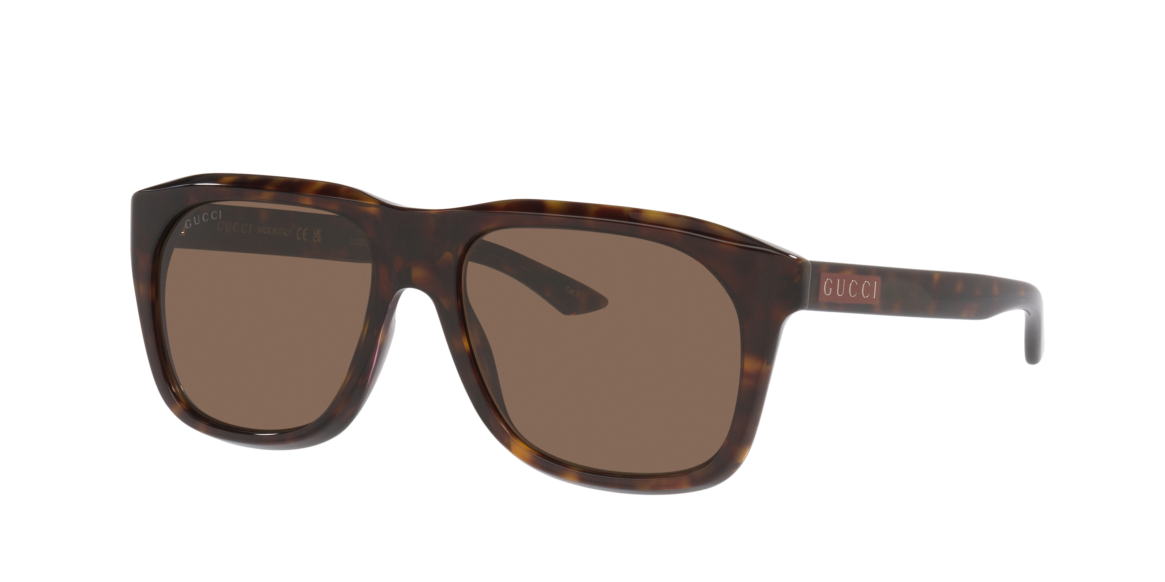 Gucci Man Sunglass Gg2077S -  Frame color: Tortoise, Lens color: Brown
