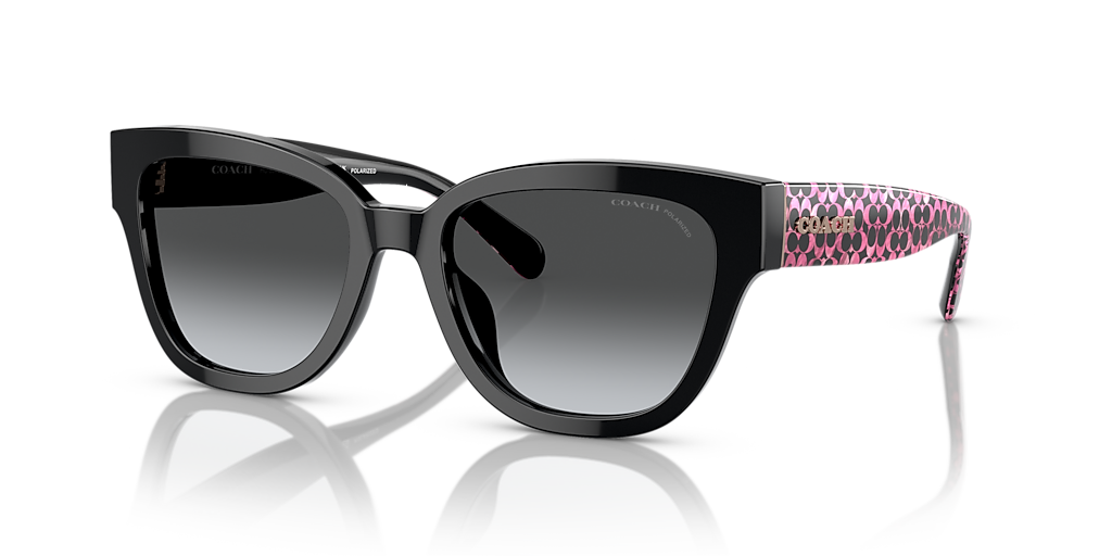 【送料,関税込】 COACH サングラス CL920 HC8379U Coach HC8379U CL920 M (54 - 19) with Grey lenses and Black