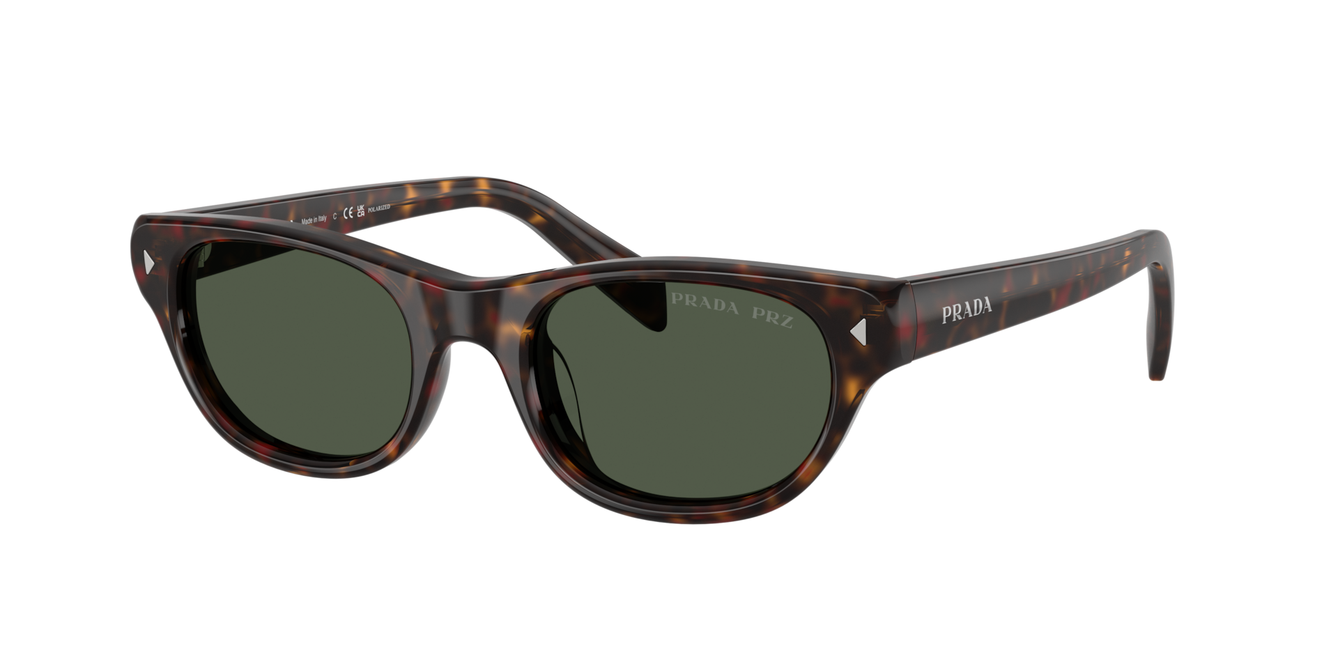 Prada Sunglasses Brown Khaki Green Sport Tia Dos Rops Loden Green Lenses Sunglasses with Prada logo | PRADA  main image 3