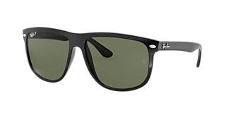 RAY-BAN RB4420 Black - Unisex Sunglasses, Blue Lens