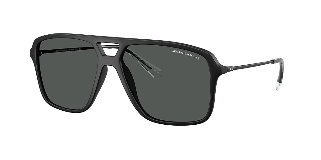 Armani Exchange AX4150SU 59 Dark Grey & Matte Black Sunglasses