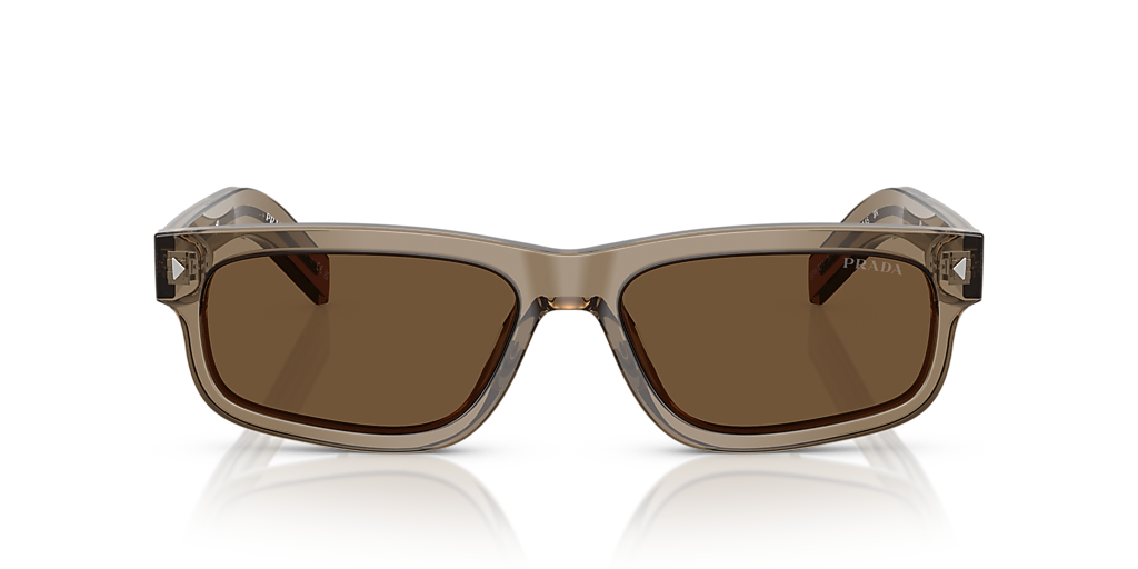 Prada Tan Sunglasses Prada PR14ZS Beige Prescription Sunglasses main image 4